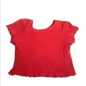 Brandy Melville red crop top